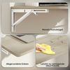 HOMCOM Klapptisch Wandschreibtisch (Platzsparender Schwimmender Schreibtisch, 1-St, 60x40 cm Wandklapptisch), mit abgerundeten Ecken, für Homeoffice, Wohnzimmer, Küche, Eiche Bild 5