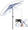 SONGMICS Sonnenschirm, Ø 265 cm, Sonnenschutz, 8 Schirmrippen, UV-Schutz bis UPF 50+, knickbar, mit Kurbel, ohne Ständer, Outdoor, Garten, Balkon, Terrasse, blau-weiß gestreift GPU009Q01 Bild 4