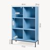 Bücherregal Colwyn 120x80x30 cm Blau [en. casa] Bild 2