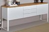 Jahnke Sideboard, Engineered Wood, Kerneiche/Weiss, One Size Bild 2