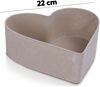 matches21 HOME & HOBBY Blumentopf Herz Pflanzschale für draussen Dekoschale sand beige 22 cm (1 St), Blumen-Schale als wetterfeste Friedhof-Schale Grab-Schmuck Grabschale Bild 2