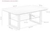 Hela Couchtisch Arne Glas Keramikoptik 105x69x45 cm Bild 2