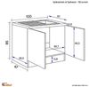 Flex-Well Spülenschrank Samoa (B x H x T) 100 x 85 x 60 cm, inkl. Einbauspüle Bild 5