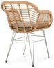 IDIMEX Gartenstuhl PARAMO, In & Outdoor Esszimmerstuhl mit Metallgestell in Rattan Optik braun Bild 5