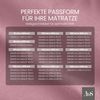 Bettwaesche-mit-Stil Mako-Satin Spannbettlaken rosa 100x200cm Bild 5