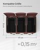 Songmics Mülleimer, Mülltrennsystem, aus Metall, 24 L, Küche Bild 4