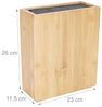 Relaxdays Messerblock Bambus mit Borsteneinsatz Bild 4