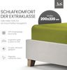 Bettwaesche-mit-Stil Mako-Satin Spannbettlaken grün 200x220cm Bild 2