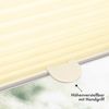 Sonello Plissee Klemmfix ohne Bohren 30x100 cm Creme Faltrollo Plisseerollo Jalousie für Tür & Fenster Blickdicht Sichtschutz Sonnenschutz Fertifplissee Rollo Bild 4