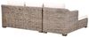 Garten Ecksofa 3-Sitzer VALLETRI rechtsseitig Rattan Grau Bild 5