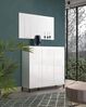 Dmora - Kommode Mogadiscio, Wohnzimmerbuffet, Wohnzimmer-Sideboard, Moderne Küchen-Speisekammer, Made in Italy, 138x40h110 cm, Glänzendes Weiß und Anthrazit Bild 4