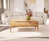 Couchtisch Simcha 100x50 cm Akazie Natur 2 Klappen Bild 4
