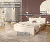 FDM Polsterbett mit Lattenrost Doppelbett 120x200, 140x200, 160x200, 180x200 (Bettrahmen mit Bettkasten für viel Stauraum, in Grau,Weiß oder Eiche Braun, ideal für Paare), Metallrahmen mit hydraulischer Klappfunktion Bild 3