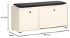 Schildmeyer Schuhbank Lovund 157703, cremebeige, 98,4 x 33 x 47,2 cm Bild 3