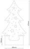 näve LED Baum Tannenbaum, Weihnachtsdeko aus Holz, Timerfunktion, LED fest integriert, Warmweiß, Holz-Stehleuchte, Höhe ca. 47,5 cm, Batteriebetrieben Bild 5