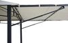 Pergola, bewegliche Seitenwand, Stahl creme-beige, 2,5 x 2,5 x 2,75 m Bild 4