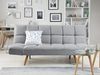 Schlafsofa 3-Sitzer Polsterbezug hellgrau INGARO Bild 2