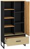 Bücherregal Colt Standregal 80x40x156cm schwarz Craft Gold Eiche Premium Steel Bild 5