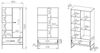 Bücherregal Colt Standregal 80x40x156cm schwarz Craft Gold Eiche Premium Steel Bild 3