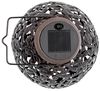 Spetebo LED Solarleuchte Ampel aus Metall in bronze, Solarbetrieben, LED fest integriert, kalt weiß, Deko Gartenleuchte Bild 5
