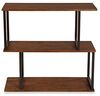 Versa Boston Standregal im industriellen Stil, Bücherregal, Maßnahmen (H x L x B) 75 x 30 x 80 cm, Holz und Metall, Farbe: Braun und Schwarz Bild 4