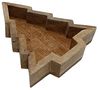 Spetebo Dekoteller Mango Dekoschale Tannenbaum - 24,5 x 21 cm (Packung, 1 tlg), Holz Tischdeko für Weihnachten Bild 2