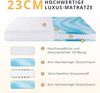 EGO Home Matratze 180x200 Mittelfest 23cm - Ergonomische 7-Zonen Hochwertige Kaltschaummatratze mit waschbarem Bezug, Atmungsaktiv Schaumstoffmatratze Rollmatratze, Öko-Tex Zertifiziert Bild 2