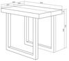 Skraut Home | Ausziehbarertisch | Multifunktionaler ausziehbarer | 220 | Für 10 Gäste | Massivholz Beine | Moderner Stil | Eiche und weiß Bild 5