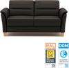 CAVADORE Leder 3er-Sofa Palera / Landhaus-Couch mit Federkern + massiven Holzfüßen / 179 x 89 x 89 / Leder Dunkelbraun Bild 4
