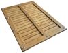 HTI-Living Badematte Badematte Bambus 60x40 cm, Höhe 3.5 mm, 1 Badematte, fußbodenheizungsgeeignet, Holz, rechteckig, Bambusmatte Antirutschmatte Badvorleger Bild 4