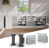 Dachschrägenschrank Rion Weiß 80 x 81.6 cm mit 4 Fächern Vicco Bild 4