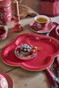 PiP Studio Tasse Flower Festival Tasse mit Untert. dark pink 280ml, Porzellan, Cup & Saucer Flower Festival Dark Pink 280ml Bild 5