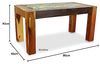 livasia Couchtisch livasia Couchtisch aus Java, recyceltes Teakholz/Bootsholz, 80x40x40cm Bild 3