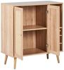 Weinregal PAGET 89 cm Heller Holzfarbton Bild 4