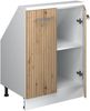 Küchenschrank für Dachschrägen R-Line Artisan-Eiche 60 cm mit 2 Türen Vicco Bild 5