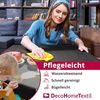 DecoHomeTextil Leinen Optik Tischdecke, Quadratisch 110x110 cm Beige Sand, wasserabweisend, fleckenabweisend, abwaschbar, Lotuseffekt, bügelfrei Bild 2