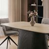 IDIMEX Esstisch GRANO, Esszimmertisch 180x90 cm Keramikplatte in Travertinoptik Beige/Schwarz Bild 3