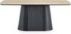 IDIMEX Esstisch GRANO, Esszimmertisch 180x90 cm Keramikplatte in Travertinoptik Beige/Schwarz Bild 4