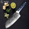 The Blue Knife Das blaue Messer Metzgermesser und Hackmesser sehr scharf Damaszener Stahl Bild 5