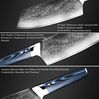 The Blue Knife Das blaue Messer Metzgermesser und Hackmesser sehr scharf Damaszener Stahl Bild 3
