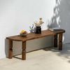 Dmora - Fernsehschrank Ceres, Ständer für Wohnzimmerfernseher, Niedriges Wohnzimmer-Sideboard, TV-Ständerbasis, 140x35h40 cm, Nussbaum Bild 5