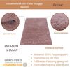 Carpetsale24 Shaggy Hochflor Teppich Läufer Flur 80x150 cm Rosa-2 - Weicher, Flauschiger Teppich Wohnzimmer – Moderner, Rutschfester Badezimmerteppich & Küchenläufer, Bettvorleger Schlafzimmer Bild 3