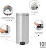 Brabantia Newicon Treteimer, Mülleimer, Abfalleimer, Metallic Grey, Grau, 30 L, 114465 Bild 2