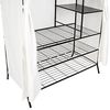 tectake Garderobe Metall-Garderobenschrank, 3 große und 3 kleine Fächer Bild 5