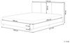 Wasserbett Bouclé ALBI 140 x 200 cm Cremeweiß Bild 3