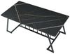 Couchtisch Nospoo 120x60x46 cm Marmoroptik, schwarz [en. casa] Bild 5
