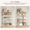 WOLTU Schuhregal mit 4 Ebenen, Schuhständer Metall, Schuhaufbewahrung platzsparend, Schuhorganizer für 12 Paar, Flur Wohnzimmer, 63 x 83 x 30 cm, weiß Bild 5