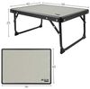 Aktive 63018 - Tragbarer, klappbarer Campingtisch, kippsicher, aus Stahl und MDF-Holz, mit Griff für einfachen Transport, niedriger Tisch, Picknicktisch, Maße 56 x 40 x 25 cm, Campingzubehör Bild 3