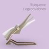 Maxi-Cosi Dove, Babywippe, 0–3 Jahre, 0–15 kg, Leichtgewicht Babywippe, Zusammenklappbar, Tragbar, Natürliches Wippen, 3 Liegepositionen, Eco Care 100% Recycelte Stoffe, Elegance Beige Bild 3