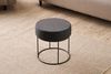 Atelier Del Sofa Stylish Fume Pouffe with Metal Legs, 40 cm Diameter & Height | 50% Cotton/50% Polyester, Easy Clean Fabric, 32 DNS Foam for Comfort | Perfect for Modern Living Spaces Bild 3